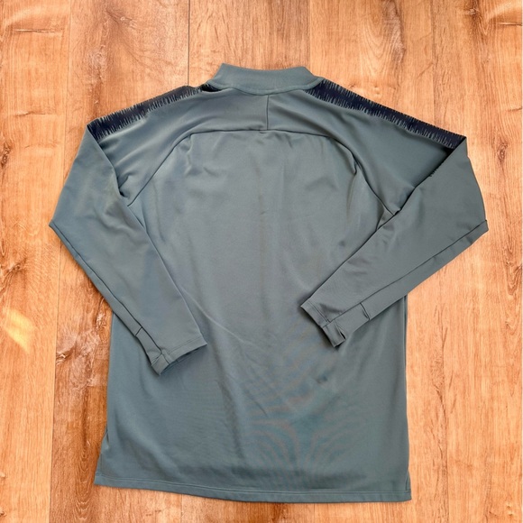 Chelsea Football Club Nike Dry Fit Training 1/4 Zip Celestial Teal Size Large - Picture 3 of 7